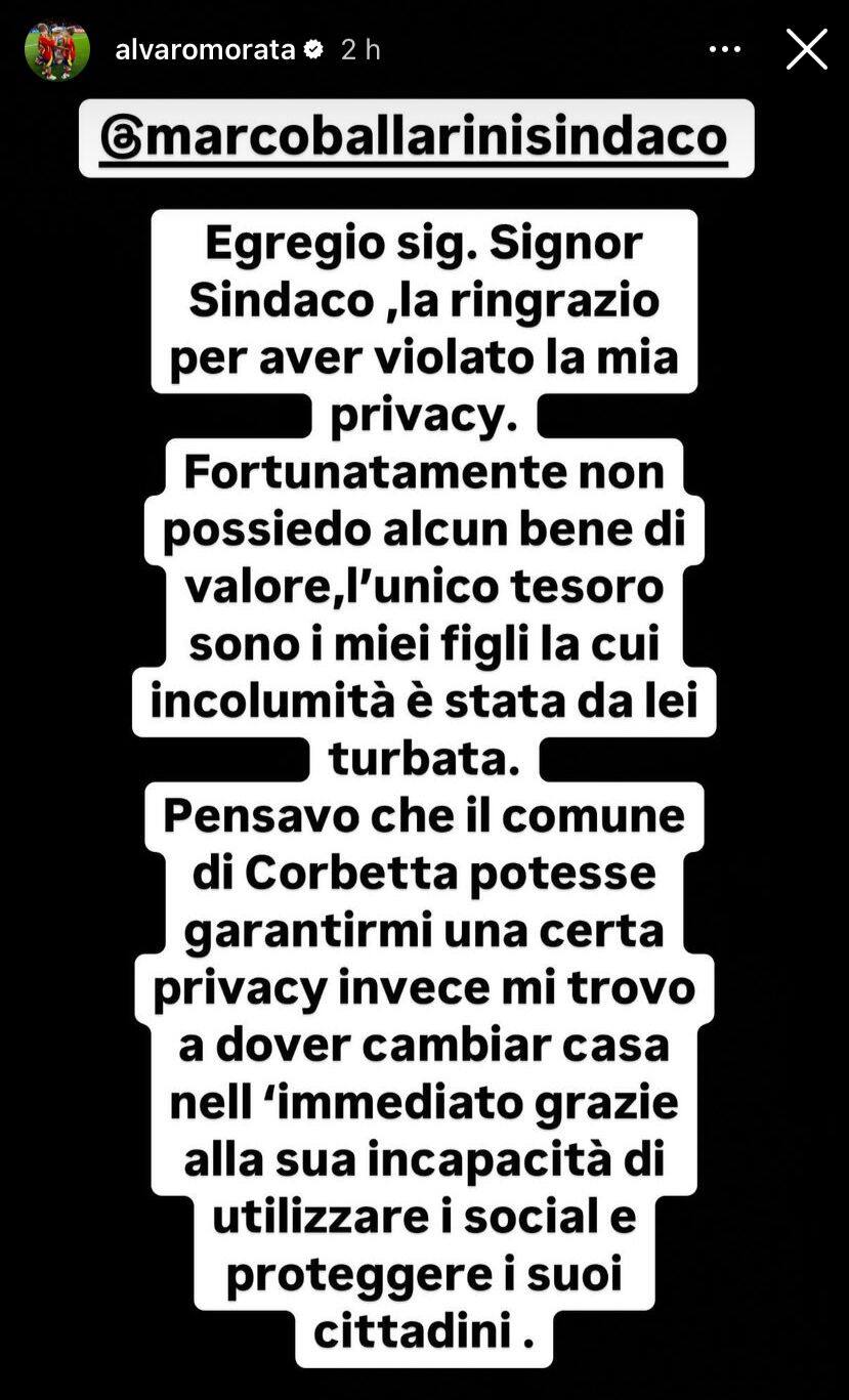 La risposta social di Morata