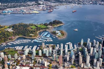 Aerial View of Vancouver City