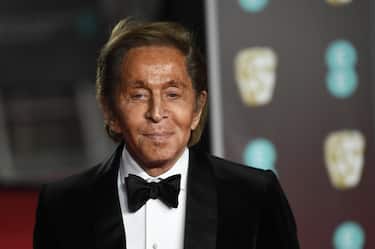 epa06541031 Italian fashion designer Valentino Garavani arrives ahead of the 71st annual British Academy Film Awards at the Royal Albert Hall in London, Britain, 18 February 2018. The ceremony is hosted by the British Academy of Film and Television Arts (BAFTA).  EPA/NEIL HALL
