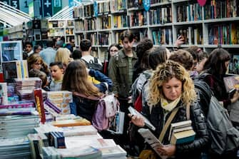 Inaugurazione del salone del libro di Torino. Torino 18 maggio 2023. ANSA/TINO ROMANO