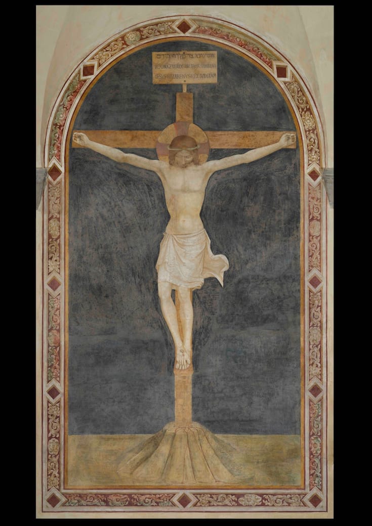 Crocifissione, Beato Angelico, Sala Capitolare, Convento di S. Domenico, Fiesole. Fotografia di Ottaviano Caruso