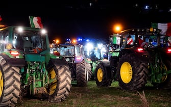 I trattori sul Raccordo anulare di Roma