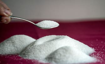MELBOURNE, AUSTRALIA - APRIL 08:  In this photo illustration, a teaspoon of sugar is seen on April 8, 2016 in Melbourne, Australia. The World Health Organisation's first global report on diabetes found that 422 million adults live with diabetes, mainly in developing countries. Australian diabetes experts are urging the Federal Government to consider imposing a sugar tax to tackle the growing problem.  (Photo by Luis Ascui/Getty Images)
