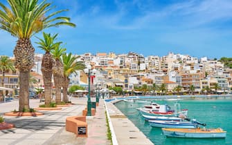 Harbor in Sitia, Crete Island, Greece