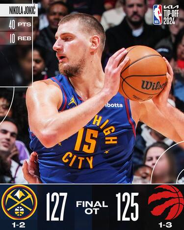 TORONTO RAPTORS-DENVER NUGGETS 125-127 OT