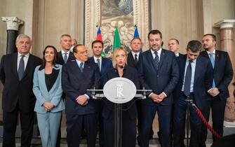 La delegazione di centrodestra al Quirinale