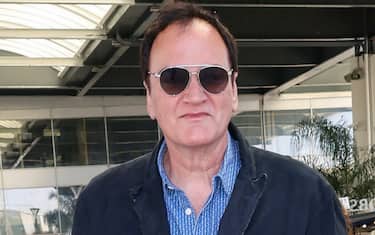 EXCLUSIVE – Quentin Tarantino is seen arriving ahead of the 76th annual Cannes film festival at Nice Airport on May 24, 2023 in Nice, France.