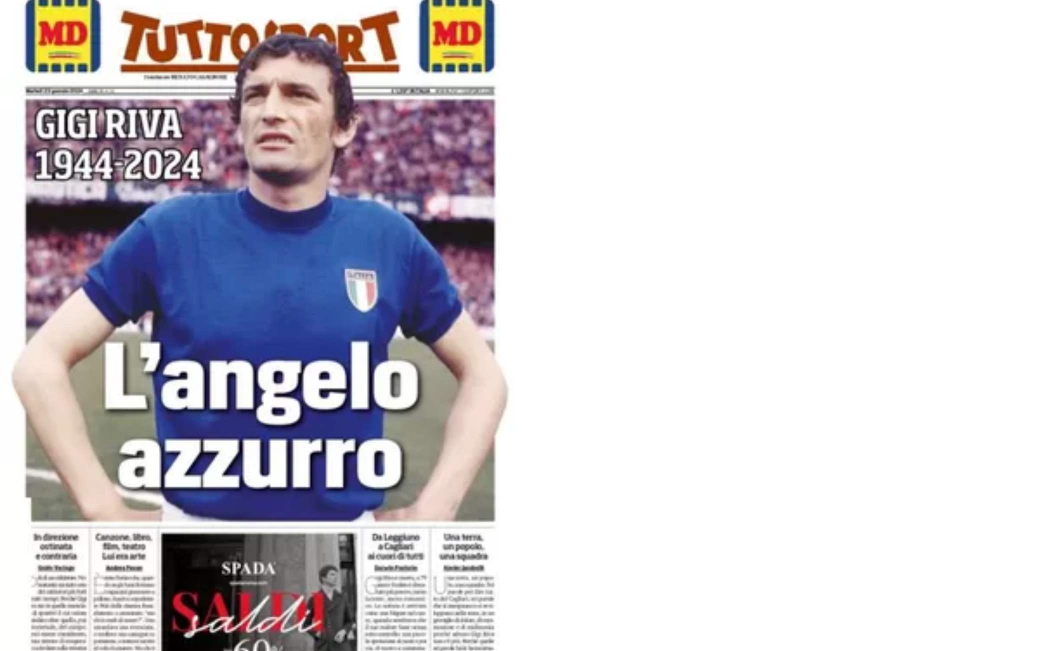 Gigi Riva, la rassegna stampa di oggi | Sky Sport Gigi Riva, la rassegna stampa di oggi | Sky Sport