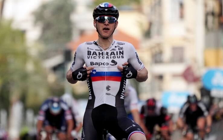 Matej Mohoric, vincitore della Milano-Sanremo 2022