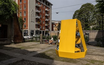 MILAN, ITALY - APRIL 15: A general view of the installation "Kairos" by FORO Studio, during the Milan Design Week 2024 on April 15, 2024 in Milan, Italy. Every year, the Salone Internazionale del Mobile and Fuorisalone define the Milan Design Week, the world’s largest annual furniture and design event. Centered on principles of circular economy, reuse, and sustainable practices and materials, the Fuorisalone’s 24 theme: “Materia Natura”, seeks to foster a culture of mindful design. (Photo by Emanuele Cremaschi/Getty Images)