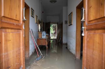 Damage and flooding caused by the flood in Sant'Agata sul Santerno (Ravenna), 18 May 2023. A fresh wave of torrential rain is battering Italy, especially the northeastern region of Emilia-Romagna and other parts of the Adriatic coast. ANSA/MAX CAVALLARI