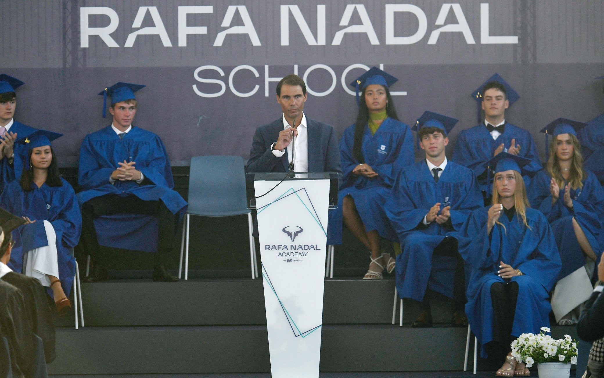 during Rafa Nadal Academy event in Mallorca on Wednesday, 14 June 2023.