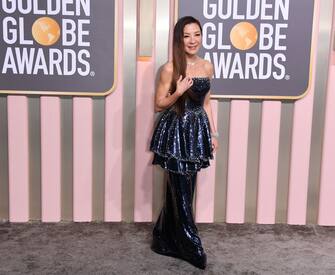 Mandatory Credit: Photo by George Pimentel/Shutterstock (13707031ck)
Michelle Yeoh
80th Annual Golden Globe Awards, Arrivals, Beverly Hilton, Los Angeles, USA - 10 Jan 2023