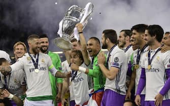 Il Real Madrid festeggia la coppa