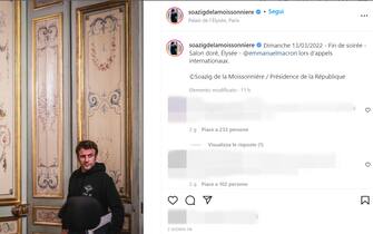 presidente francese in abiti casual