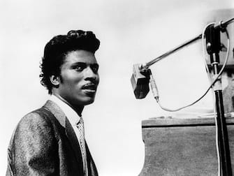 UNSPECIFIED - JANUARY 01:  Photo of Little RICHARD; Posed portrait of Little Richard in a recording studio  (Photo by Echoes/Redferns)