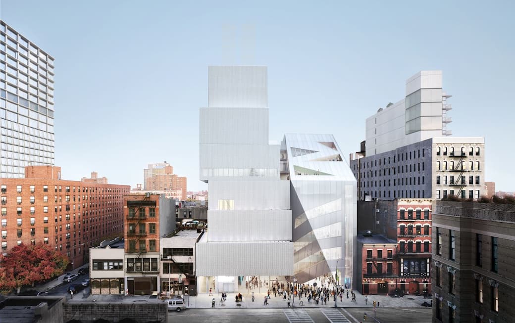 Rendering of the expanded New Museum. Courtesy OMA/bloomimages.de