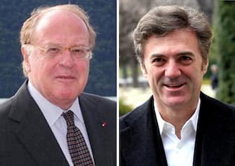 Il Mef ha comunicato il nuovo vertice di Enel: Flavio Cattaneo (D) come amministratore delegato e Paolo Scaroni (S) alla presidenza, Roma, 12 aprile 2023.
ANSA