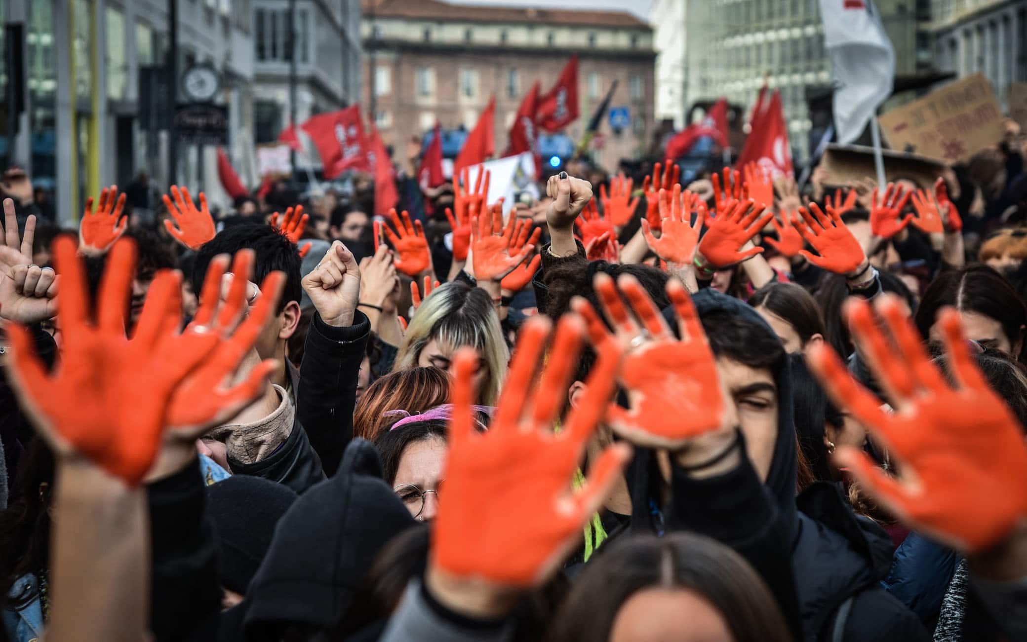 Manifestazione a Milano