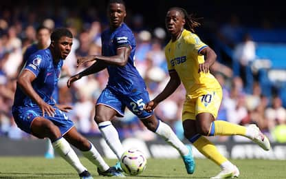 Eze riprende il Chelsea: pari del Palace nel derby