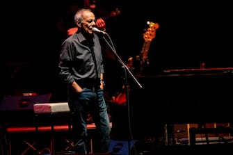 The italian singer and song-writer Roberto Vecchioni performing at Teatro degli Arcimboldi on 10 October 2019 in Milan, Italy. (Photo by Roberto Finizio/NurPhoto via Getty Images)