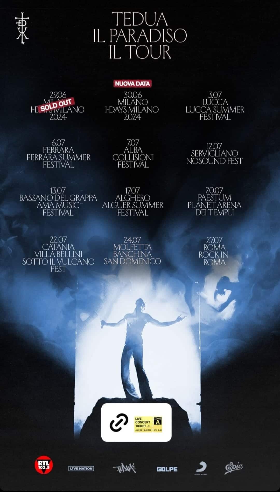 La date del tour di Tedua