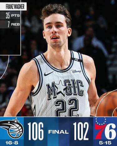 PHILADELPHIA 76ERS-ORLANDO MAGIC 102-106