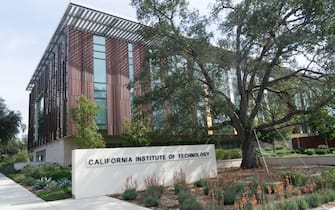 One of the more modern buildings at the California Institute of technology.