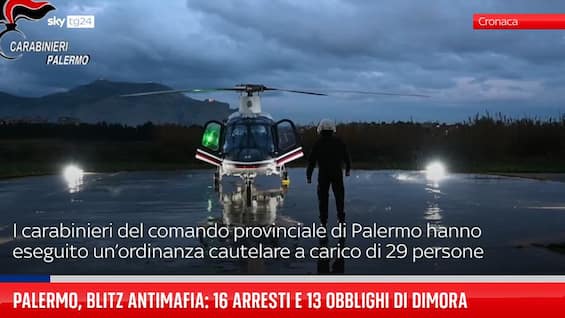 palermo blitz antimafia 16 arresti e 13 obblighi di dimora