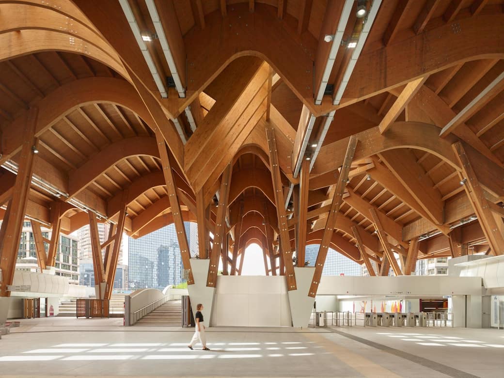 Miralles Tagliabue - EMBT Barcelona, Naples Underground Central Station – Centro Direzionale. Foto © Roland Halbe