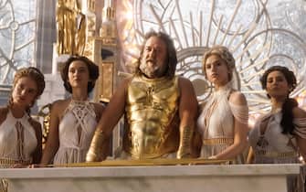 USA. Russell Crowe in the (C)Walt Disney Studios new film: Thor: Love and Thunder (2022). 
Plot: Thor enlists the help of Valkyrie, Korg and ex-girlfriend Jane Foster to fight Gorr the God Butcher, who intends to make the gods extinct.
 Ref: LMK110-J8137-070622
Supplied by LMKMEDIA. Editorial Only.
Landmark Media is not the copyright owner of these Film or TV stills but provides a service only for recognised Media outlets. pictures@lmkmedia.com