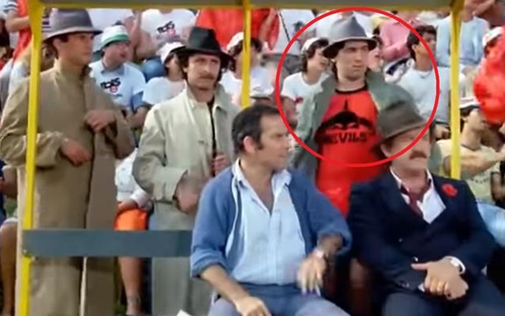 Ancelotti nel 1983 al debutto cinematografico in "Don Camillo" Ancelotti in "Don Camillo"