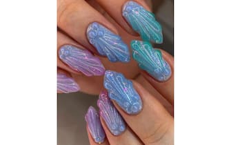 Unghie estive manicure da sirena