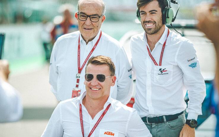 Carmelo Ezpeleta, Pit Beirer e Carlos Ezpeleta 13th Round MotoGP 2019 - Misano World Circuit Marco Simoncelli (ITA)