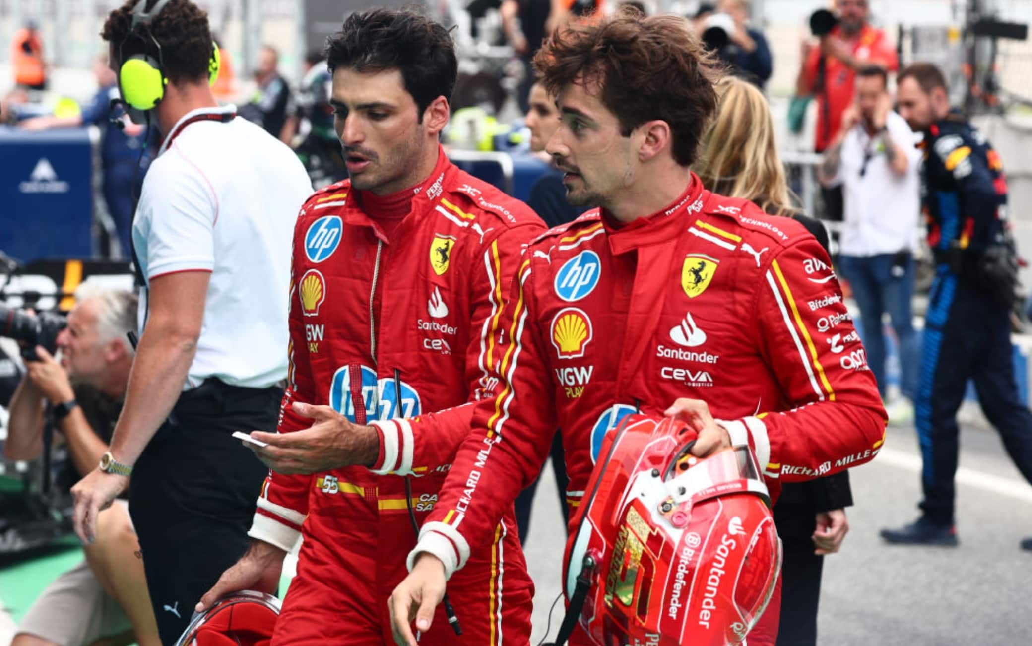 F1, GP Spagna, Leclerc Sainz Ferrari
