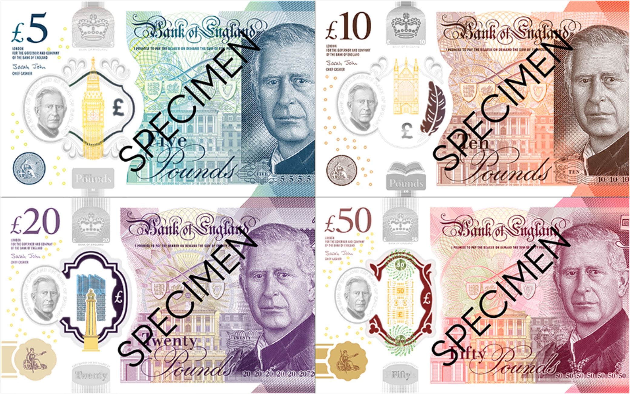 Banconota Da 50 Sterline Foto Stock - Foto 7