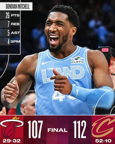 CLEVELAND CAVALIERS-MIAMI HEAT 112-107