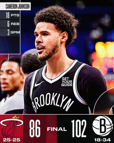 BROOKLYN NETS-MIAMI HEAT 102-86