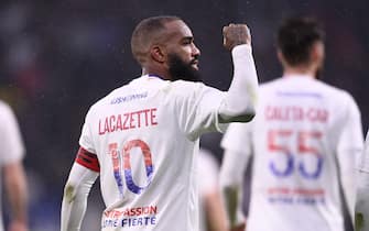 10 Alexandre LACAZETTE (ol) during the Ligue 1 Uber Eats match between Lyon and Monaco at Groupama Stadium on April 28, 2024 in Lyon, France.(Photo by Philippe Lecoeur/FEP/Icon Sport/Sipa USA)