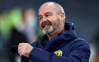 Scotland head coach Steve Clarke before the 2022 FIFA World Cup Qualifying match at Hampden Park, Glasgow. Picture date: Wednesday March 31, 2021.