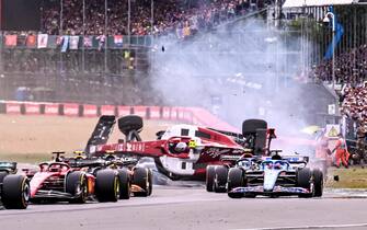 Gp Gran Bretagna, incidente a Silverstone, F1