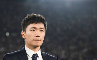 Steven Zhang President of FC Internazionale looks on after the Coppa Italia Final match between ACF Fiorentina and FC Internazionale at Stadio Olimpico on May 24, 2023 in Rome, Italy. (Photo by Tiziano Ballabio/NurPhoto via Getty Images)