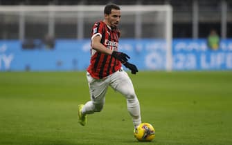 Ismael Bennacer of AC Milan during the Italian Serie A, 2024/25 season, football match between AC Milan and Inter FC on 02 February 2025 at â  â  Giuseppe Meazza Stadium San Siro, Milan , Italy. Photo Nderim Kaceli.