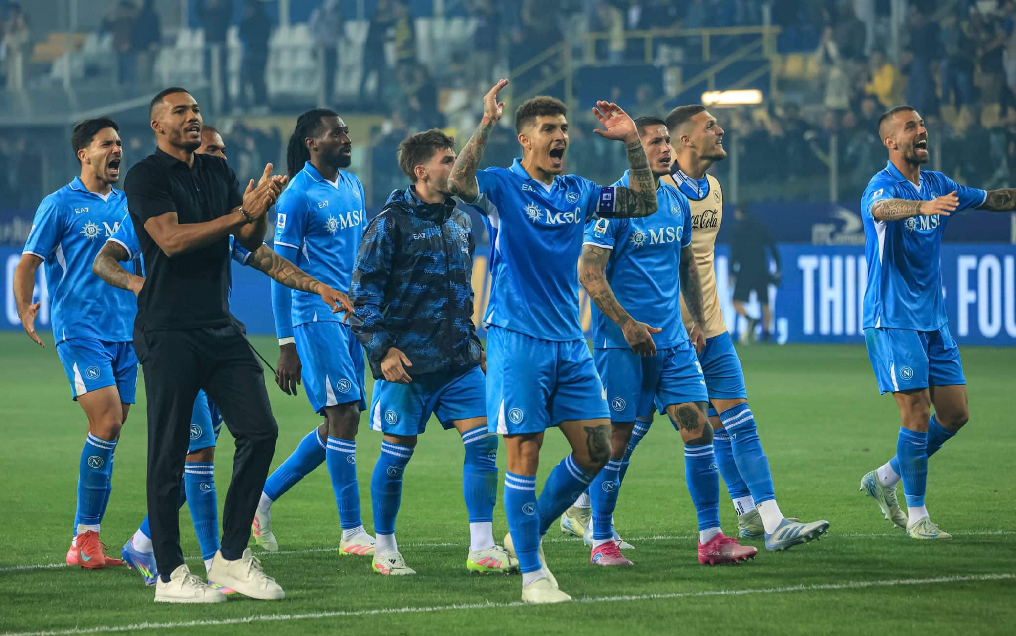 Napoli sempre primo a +1 sull'Inter, il Parma a +2 sulla zona retrocessione