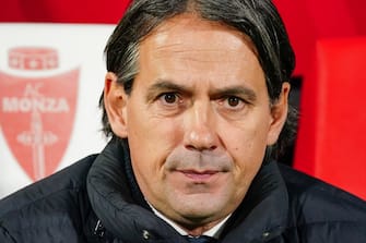 The head coach Simone Inzaghi (FC Inter)  during  AC Monza vs Inter - FC Internazionale, Italian soccer Serie A match in Monza, Italy, January 13 2024