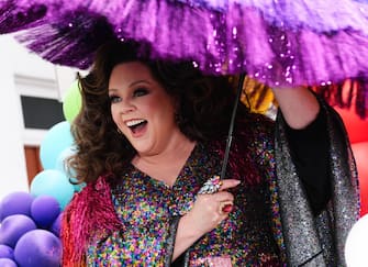 WEST HOLLYWOOD, CALIFORNIA - JUNE 04:  WeHo Prideâ  s 2023 Ally Icon Melissa McCarthy attends the 2023 WeHo Pride Parade on June 04, 2023 in West Hollywood, California. (Photo by Chelsea Guglielmino/Getty Images)