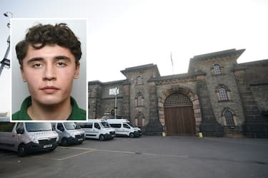 A general view of HMP Wandsworth in London, as former soldier Daniel Abed Khalife, 21, accused of terrorism has escaped jail from a prison kitchen by clinging on to a delivery van. Khalife went missing in his cook's uniform from HMP Wandsworth on Wednesday shortly before 8am, where he was being held awaiting trial for planting a fake bomb and gathering information that might be useful to terrorists or enemies of the UK. Picture date: Wednesday September 6, 2023. (Photo by Yui Mok/PA Images via Getty Images)