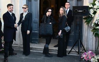 Roma, Funerali Eleonora Giorgi. Nella Foto Clizia Incorvaia