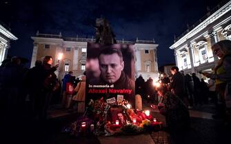 Fiaccolata a Roma per Navalny