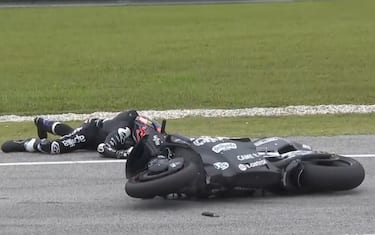 5 febbraio - Il primo infortunio nei test di Sepang
